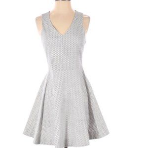 Joie A-Line Summer Sleeveless Dress Blue/White S